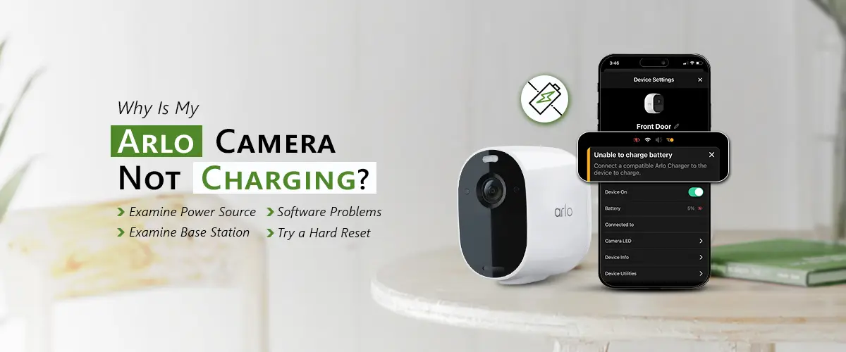 arlo camera not charging